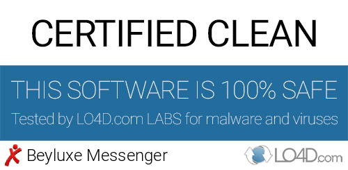 Beyluxe Messenger is free of viruses and malware.