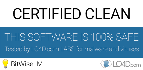 BitWise IM is free of viruses and malware.