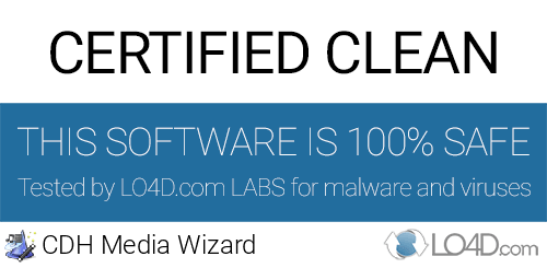 CDH Media Wizard is free of viruses and malware.