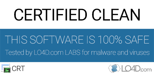 CRT is free of viruses and malware.