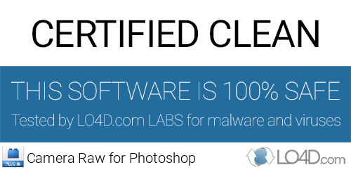 Camera Raw for Photoshop is free of viruses and malware.