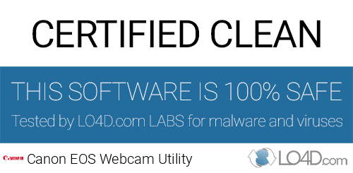 Canon EOS Webcam Utility is free of viruses and malware.