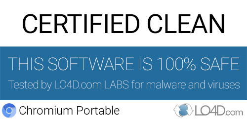 Chromium Portable is free of viruses and malware.
