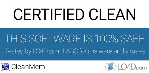 CleanMem is free of viruses and malware.