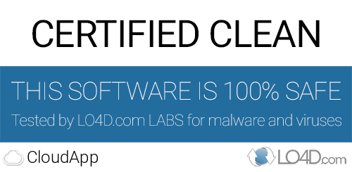 CloudApp is free of viruses and malware.