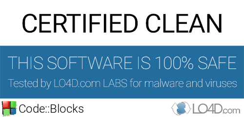 Code::Blocks is free of viruses and malware.