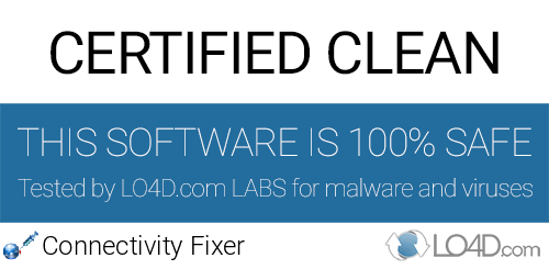 Connectivity Fixer is free of viruses and malware.