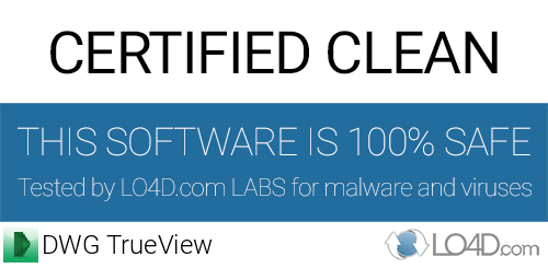 DWG TrueView is free of viruses and malware.