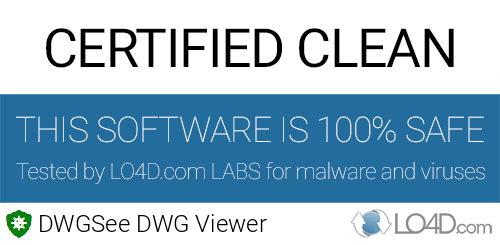 DWGSee DWG Viewer is free of viruses and malware.