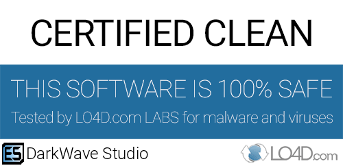 DarkWave Studio is free of viruses and malware.