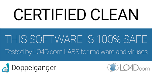 Doppelganger is free of viruses and malware.