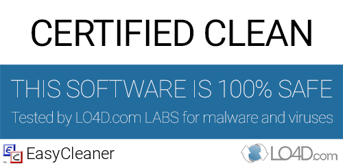 EasyCleaner is free of viruses and malware.