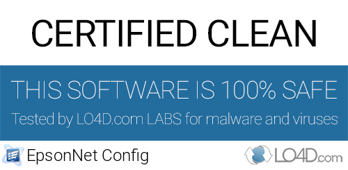 EpsonNet Config is free of viruses and malware.