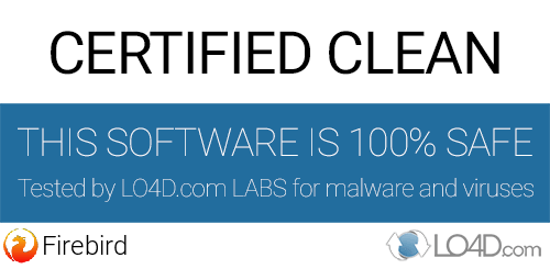 Firebird is free of viruses and malware.
