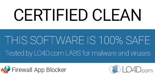 Firewall App Blocker is free of viruses and malware.