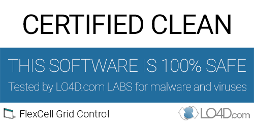 FlexCell Grid Control is free of viruses and malware.