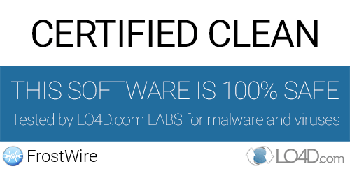 FrostWire is free of viruses and malware.