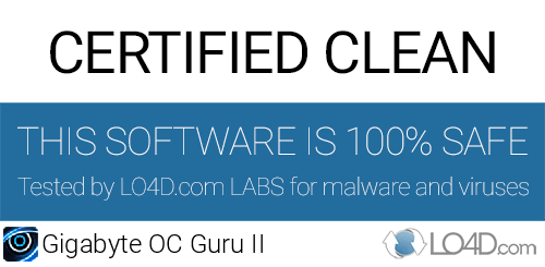 Gigabyte OC Guru II is free of viruses and malware.