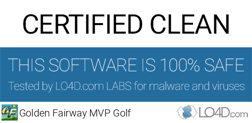 Golden Fairway MVP Golf is free of viruses and malware.