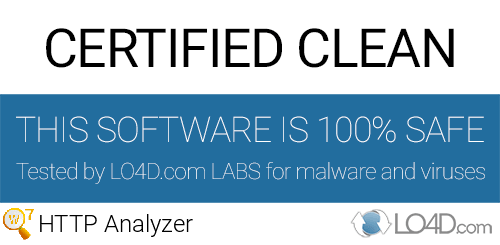 HTTP Analyzer is free of viruses and malware.