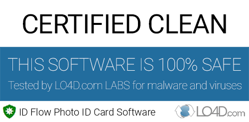 ID Flow Photo ID Card Software is free of viruses and malware.