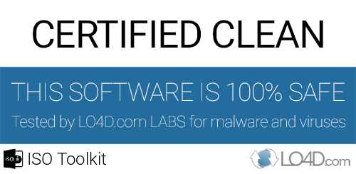 ISO Toolkit is free of viruses and malware.
