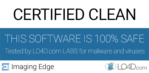 Imaging Edge is free of viruses and malware.