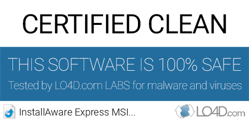 InstallAware Express MSI Installer is free of viruses and malware.