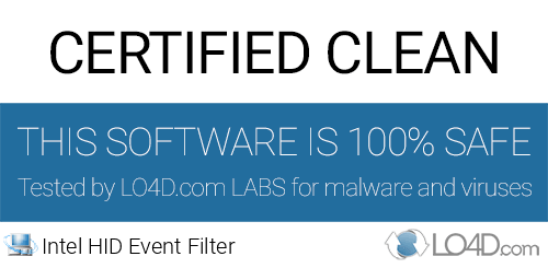 Intel HID Event Filter is free of viruses and malware.