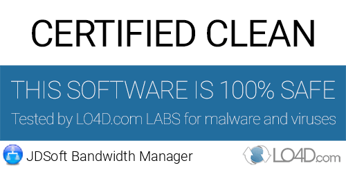 JDSoft Bandwidth Manager is free of viruses and malware.