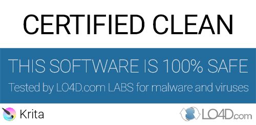 Krita is free of viruses and malware.