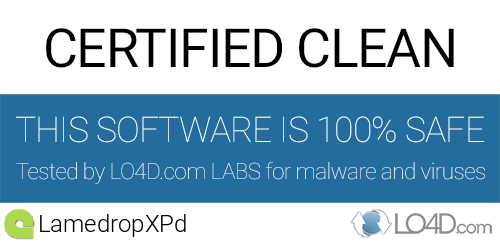 LamedropXPd is free of viruses and malware.