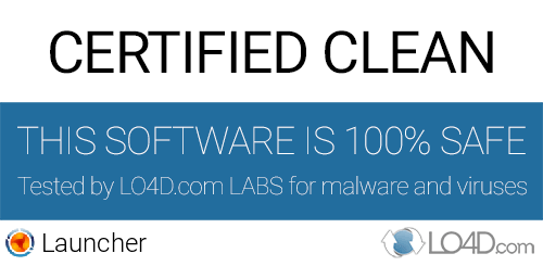 Launcher is free of viruses and malware.