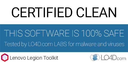 Lenovo Legion Toolkit is free of viruses and malware.