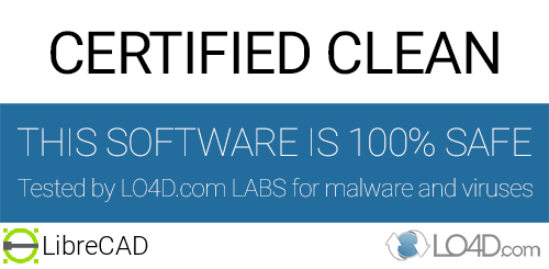 LibreCAD is free of viruses and malware.
