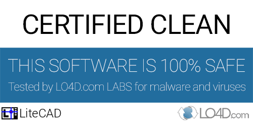 LiteCAD is free of viruses and malware.