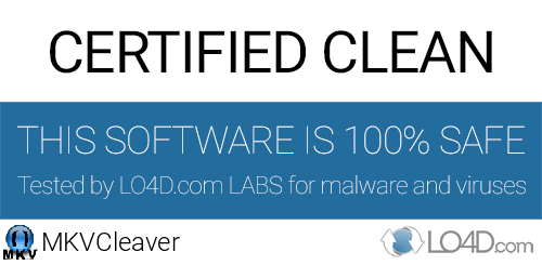 MKVCleaver is free of viruses and malware.