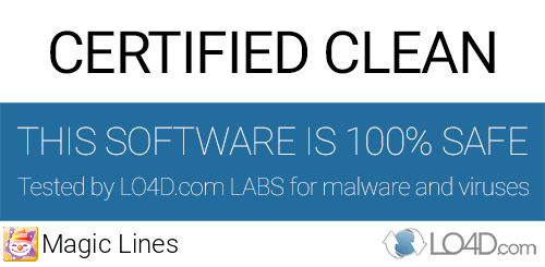 Magic Lines is free of viruses and malware.