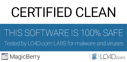 MagicBerry is free of viruses and malware.