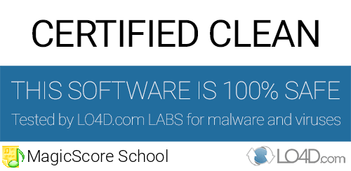 MagicScore School is free of viruses and malware.