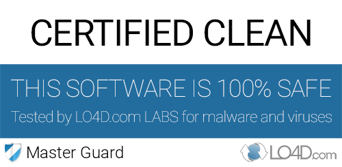Master Guard is free of viruses and malware.