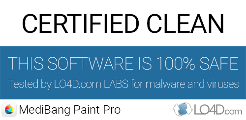 MediBang Paint Pro is free of viruses and malware.