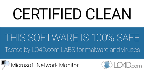 Microsoft Network Monitor is free of viruses and malware.