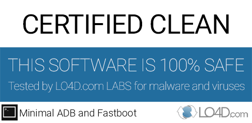 Minimal ADB and Fastboot is free of viruses and malware.