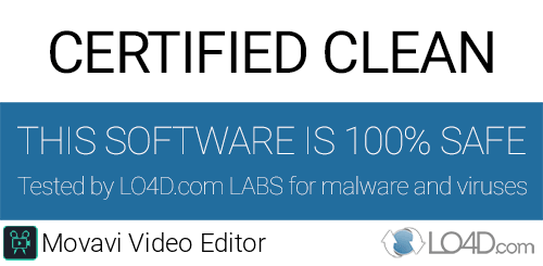 Movavi Video Editor is free of viruses and malware.