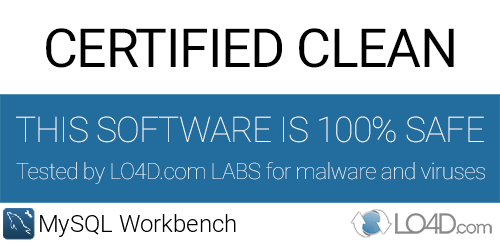 MySQL Workbench is free of viruses and malware.