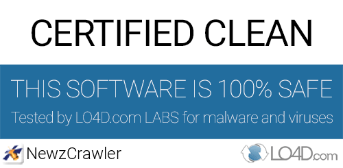 NewzCrawler is free of viruses and malware.