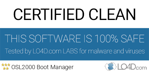 OSL2000 Boot Manager is free of viruses and malware.