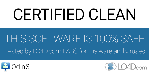 Odin3 is free of viruses and malware.