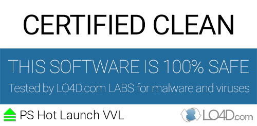 PS Hot Launch VVL is free of viruses and malware.